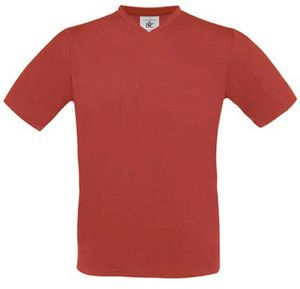 B&C CG153 - B&C CG153 - T-Shirt mit V-Ausschnitt - TU006 Rot