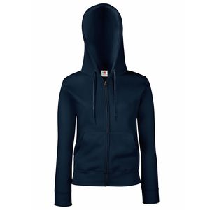 Fruit of the Loom SS312 - Premium 70/30 Damen Kapuzen-Sweat-Jacke Deep Navy