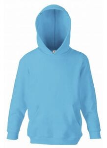 Fruit of the Loom SS273 - Klassisches 80/20 Kinder Kapuzen-Sweatshirt Azure Blue