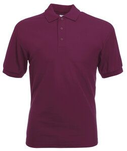 Fruit of the Loom 63-402-0 - Piqué Poloshirt Mischgewebe Burgund