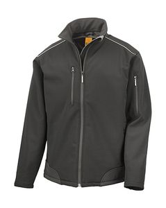 Result Work-Guard R124 - Ripstop Softshell Arbeitsjacke Black/Black