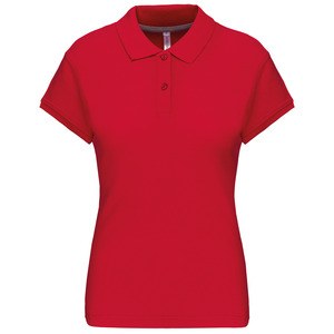 Kariban K242 - Damen Kurzarm Poloshirt Pique Rot