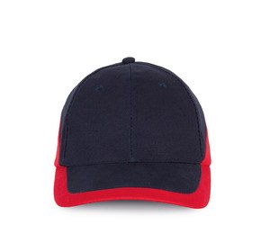 K-up KP045 - Rennen - Kappe 6 -Panel Navy / Red