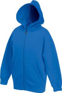 Fruit of the Loom SC62045 - Kinder Hoodie Zip Sweatshirt Royal Blue