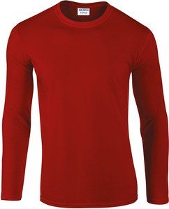 Gildan GI64400 - Softstyle® Langarm-T-Shirt Herren Rot