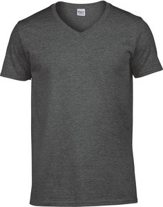 Gildan GI64V00 - Softstyle® V-Ausschnitt T-Shirt Herren Dark Heather