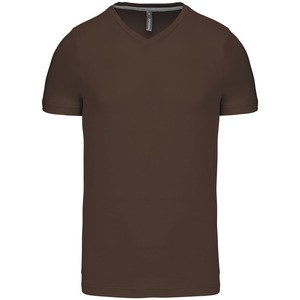 Kariban K357 - HERREN KURZARM T-SHIRT MIT V-AUSSCHNITT Schokolade