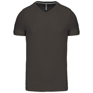 Kariban K357 - HERREN KURZARM T-SHIRT MIT V-AUSSCHNITT Dunkelgrau