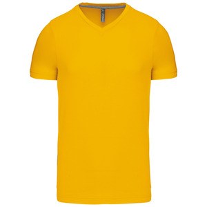 Kariban K357 - HERREN KURZARM T-SHIRT MIT V-AUSSCHNITT Gelb