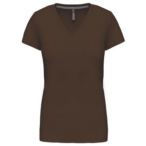 Kariban K381 - DAMEN KURZARM T-SHIRT MIT V-AUSSCHNITT