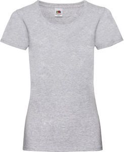 Fruit of the Loom SC61372 - Damen T-Shirt 100% Baumwolle Heather Grey