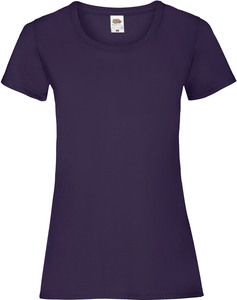 Fruit of the Loom SC61372 - Damen T-Shirt 100% Baumwolle Purple
