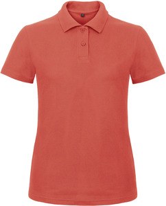 B&C CGPWI11 - Damen Poloshirt aus Baumwolle Pixel Coral