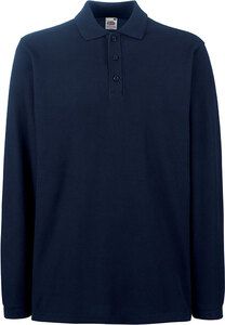 Fruit of the Loom SC63310 - Premium Langarm Poloshirt Deep Navy