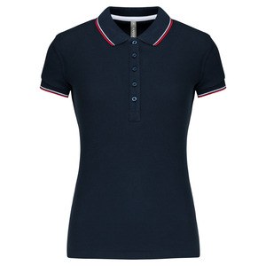 Kariban K251 - Damen Kurzarm Pique Poloshirt Navy/Navy