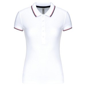 Kariban K251 - Damen Kurzarm Pique Poloshirt Weiß
