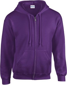 Gildan GI18600 - Kapuzen-Sweatshirt mit Reißverschluss Herren Purple