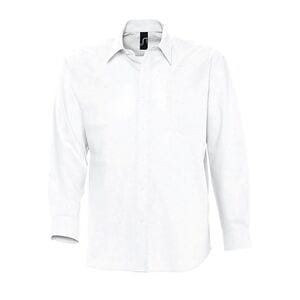 SOL'S 16000 - Herren Oxford Hemd Langarm Boston Weiß
