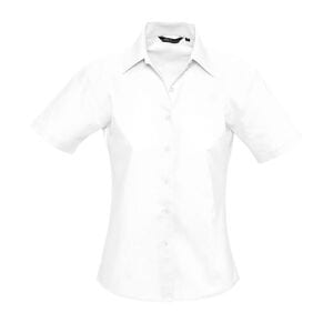 SOL'S 16030 - Damen Oxford Bluse Kurzarm Elite Weiß