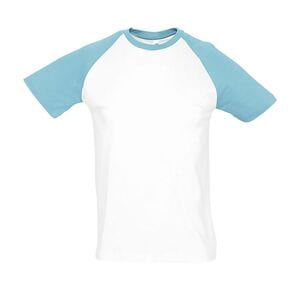 SOL'S 11190 - Herren Raglan T-Shirt Funky Blanc / Atoll