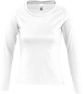 SOL'S 11425 - Damen T-Shirt Langarm Majestic Weiß
