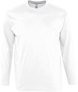 SOL'S 11420 - Herren T-Shirt Langarm Monarch Weiß