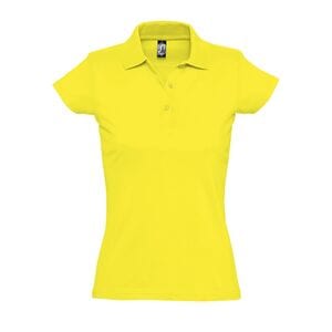 SOL'S 11376 - Damen Jersey-Poloshirt Kurzarm Prescott Zitrone