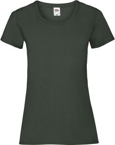 Fruit of the Loom SC61372 - Damen T-Shirt 100% Baumwolle Bottle Green