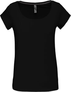 Kariban K384 - Damen-Kurzarm-T-Shirt mit U-Boot-Ausschnitt