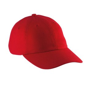 K-up KP154 - Tief Sitzende 6-Panel Kappe Rot