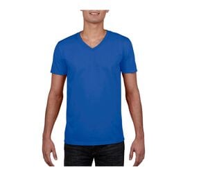 Gildan GN646 - Herren T-Shirt mit V-Ausschnitt aus 100% Baumwolle Marineblauen