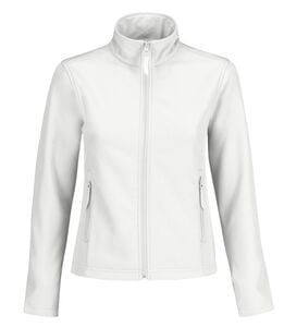 B&C BCI7F - Soft Shell Jacke Damen White/White