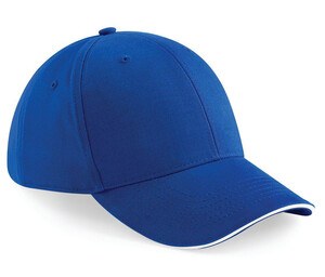 Beechfield BF020 - 6-Panel Sportkappe Bright Royal/White