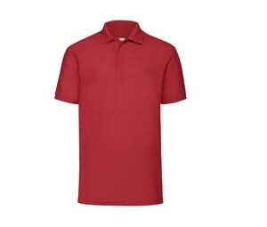 Fruit of the Loom SC280 - Herren Pique Polo Rot