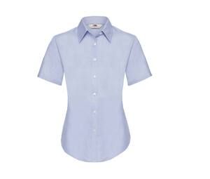 Fruit of the Loom SC406 - Lady Fit Oxford-Hemd mit kurzen Ärmeln (65-000-0) Oxford Blue