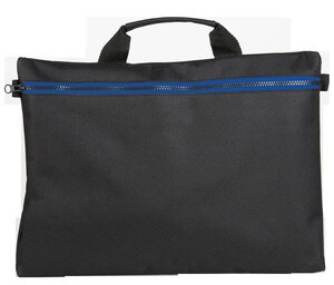 Black&Match BM901 - Tasche mit Reißverschluss Black/Royal