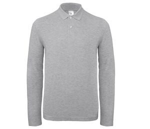 B&C ID1LS - Langarm Herren Poloshirt aus 100% Baumwolle