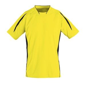 SOL'S 01638 - Fein Gearbeitetes Kurzarm Shirt FÜr Erwachsene Maracana Lemon/Black