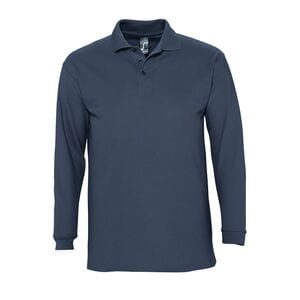 SOL'S 11353 - Herren Poloshirt Langarm Winter II Denim