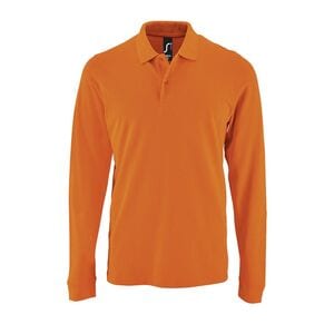 SOL'S 02087 - Herren Poloshirt Langarm Perfect Lsl Men Orange