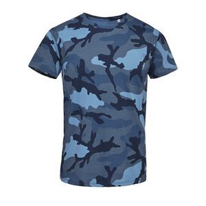 SOL'S 01188 - Herren Rundhals T-Shirt Camouflage Blue Camo