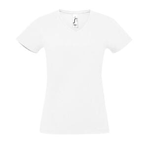SOL'S 02941 - Damen V Neck T Shirt Imperial Weiß