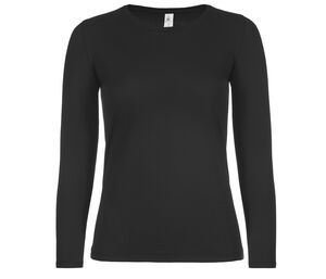 B&C BC06T - Langarm-T-Shirt für Damen Schwarz