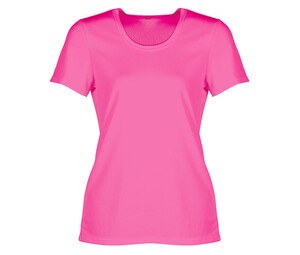 Sans Étiquette SE101 - Sport T-Shirt Damen Fluorescent Pink