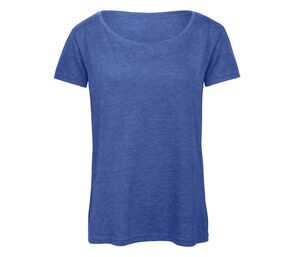 B&C BC056 - Tri-Blend T-Shirt für Damen Heather Royal Blue