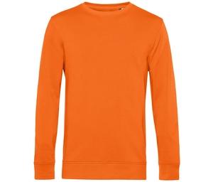 B&C BCU31B - Bio Rundhals-Sweatshirt Herren Pure Orange