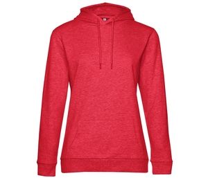 B&C BCW04W - Damen Kapuzenpullover Heather Red