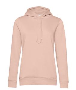 B&C BCW34B - Damen Kapuzenpullover aus Bio-Baumwolle Soft Rose