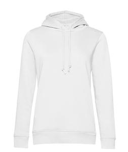 B&C BCW34B - Damen Kapuzenpullover aus Bio-Baumwolle Weiß