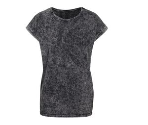 Build Your Brand BY053 - Damen Vintage Shirt Dark Grey/ White